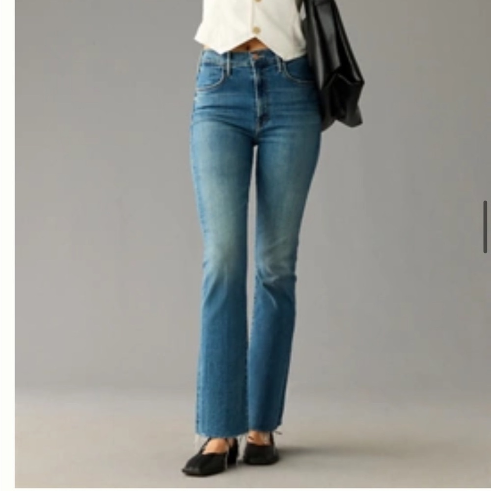 MOTHER The Hustler Ankle Fray Jeans